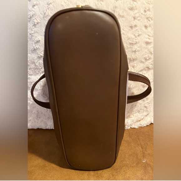 Gucci GG Canvas Boston Bag in Lavender with Brown Handles and Leather Trim - Picture 12 of 12